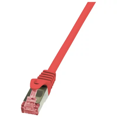 LOGILINK  PrimeLine C&acirc;ble r&eacute;seau Cat6 S/FTP AWG27 PIMF LSZH 2 m Rouge