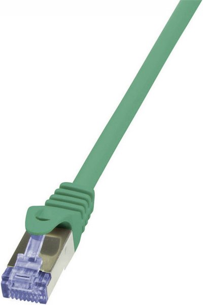 LOGILINK  PrimeLine C&acirc;ble r&eacute;seau Cat6A S/FTP AWG26 PIMF LSZH 0,50 m Vert