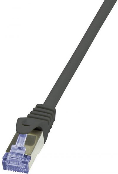 LOGILINK  PrimeLine C&acirc;ble r&eacute;seau Cat6A S/FTP AWG26 PIMF LSZH 1 m Noir