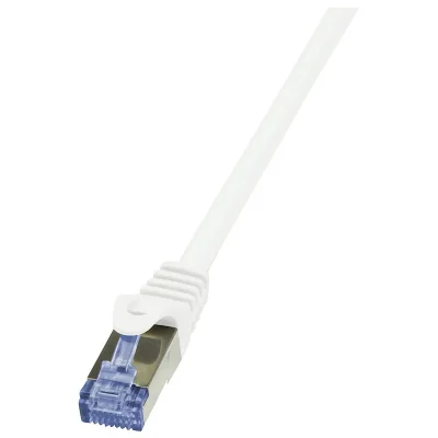 LOGILINK  PrimeLine C&acirc;ble r&eacute;seau Cat6A S/FTP AWG26 PIMF LSZH 50 m Blanc