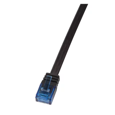 2DIRECT LogiLink SlimLine C&acirc;ble r&eacute;seau Cat6 U/UTP AWG32 5,00 m Noir