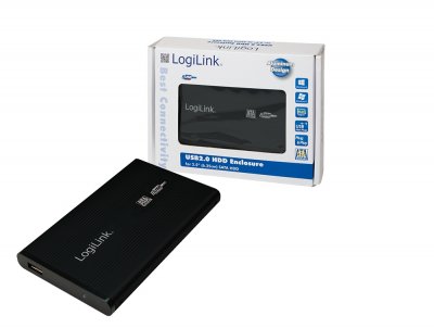 LOGILINK  UA0041B Bo&icirc;te USB 2.0 pour Disque Dur 2,5"" SATA Noir