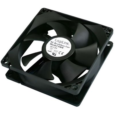 LOGILINK  Ventilateur pour bo&icirc;tier, 80 x 80 x 25 mm, noir