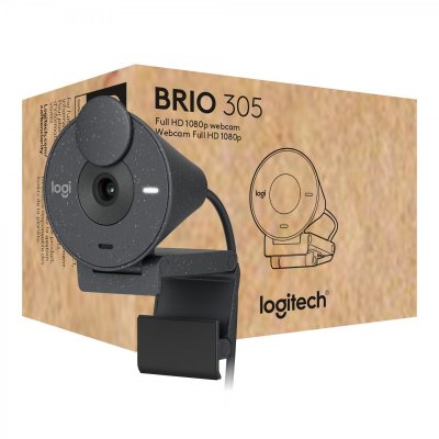 LOGITECH  Brio 305 webcam 2 MP 1920 x 1080 pixels USB-C Graphite