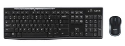 LOGITECH  Clavier Et Souris Sans Fil Mk270 UK QWERTY Black