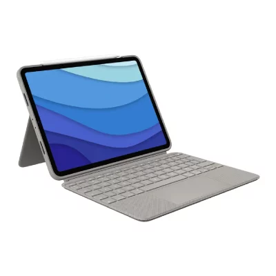 LOGITECH  Combo Touch F. IPAD PRO11-INCH 1ST 2ND 3RD GEN. - Sand-UK-INTNL - 920-010172