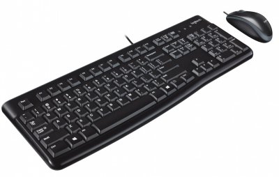 LOGITECH  desktop mk120 clavier usb qwerty anglais noir