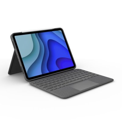 LOGITECH  folio touch for ipad pro 11-inch (1st, 2nd & 3rd gen) gris smart connector qwerty