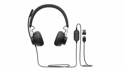 LOGITECH   zone wired graphite emea 981-000870