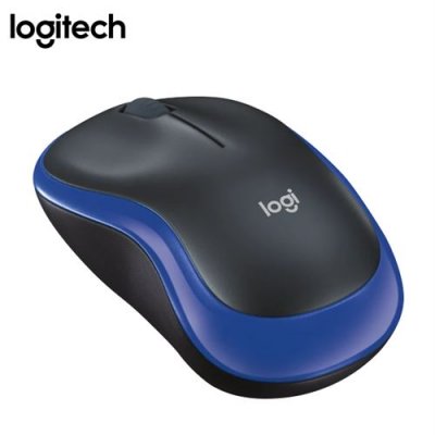 LOGITECH  M185 - Souris - optique - sans fil - 2.4 GHz - r&eacute;cepteur sans fil USB - bleu 