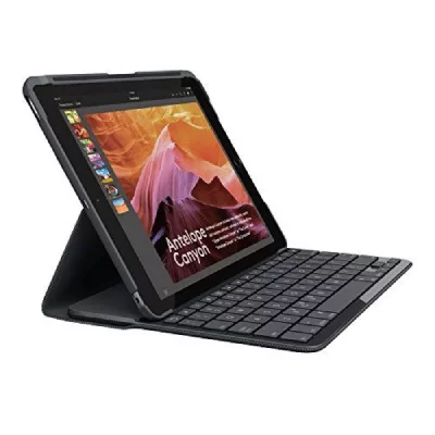 LOGITECH  Slim Folio - Clavier et &eacute;tui - Bluetooth - QWERTY - Espagnol - noir