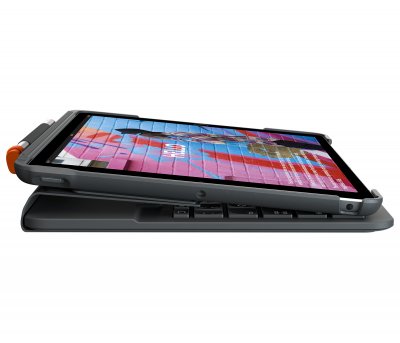LOGITECH  Slim Folio clavier pour t&eacute;l&eacute;phones portables QWERTZ Allemand Graphite Bluetooth