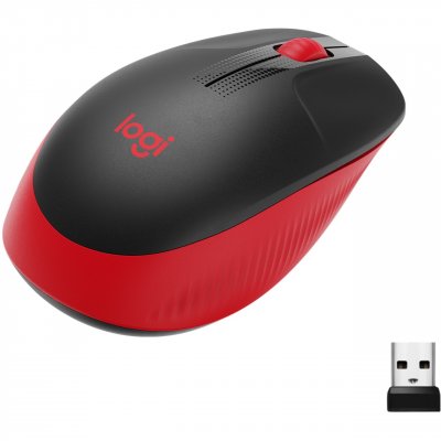 LOGITECH  - Souris sans fil M190 Rouge