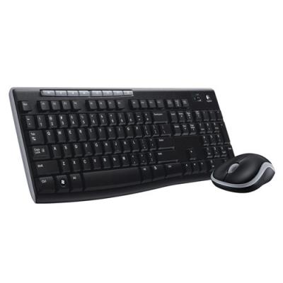 LOGITECH  Wireless Combo MK270 Ensemble Clavier AZERTY + Souris - R&eacute;cepteur USB Compact Noir