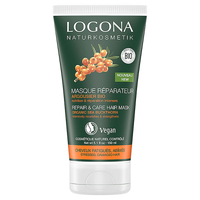 LOGONA  Masque capillaire r&eacute;parateur et soin &agrave; l'argousier biologique