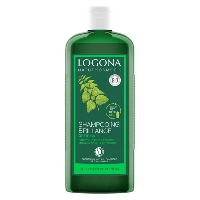 LOGONA  Soins Capillaires Shampoing Brillance &agrave; l'Ortie Bio 500ml