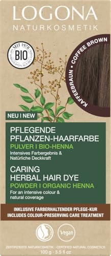 LOGONA  Teinture v&eacute;g&eacute;tale &agrave; base de plantes Chocolate Brown