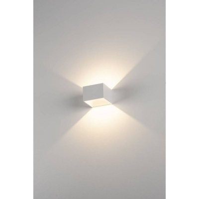 SLV LOGS IN applique, carr&eacute;e, blanche, 5W LED, 3000K