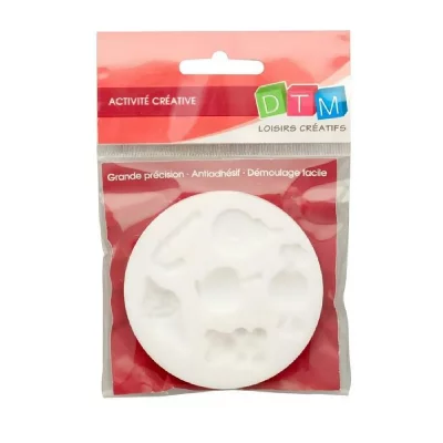 GRAINE CR Loisirs Cr&eacute;atifs - Moule Silicone Diam&egrave;tre 7cm - Bonbons