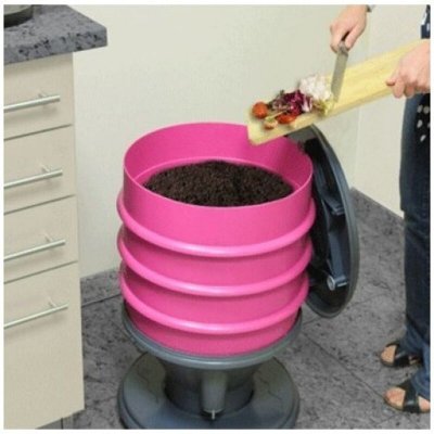 GRAF Lombricomposteur Eco-worms rose fuschia