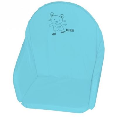 LOOPING  Coussin Chaise Haute Bleu Lagon