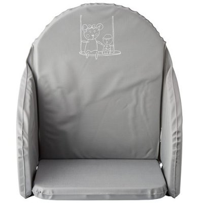 LOOPING  Coussin de Chaise Haute PVC Fabriqu&eacute; France Gris