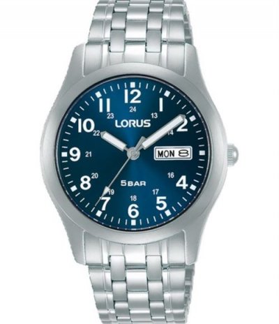 LORUS  Hommes Analogue Quartz Montre avec Bracelet en m&eacute;tal RXN77DX9