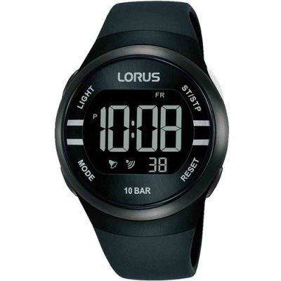 LORUS  Hommes Digital Quartz Montre avec Bracelet en Silicone R2333NX9
