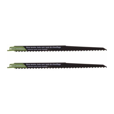 SCID Lot 2 lame scie sabre bois 3 TPI 300 mm acier chrome vanadium 
