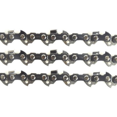 NEMURA Lot 3 Cha&icirc;ne de tron&ccedil;onneuse - 50 Entraineurs - Pas 3/8LP - Jauge 0.43 (1.1mm) - Guide de 35 cm