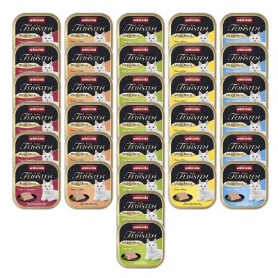 ANIMONDA VOM FEINSTEN Lot 4 saveurs  32 x 100&nbsp;g - lot de 5 saveurs l&eacute;gers &agrave; la dinde