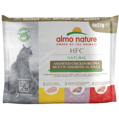 ALMO NATURE HFC Lot  48 x 55&nbsp;g - lot mixte poulet - 3 saveurs