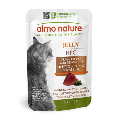 ALMO NATURE HFC Lot  Jelly 12 x 55 g - filets de thon, algues