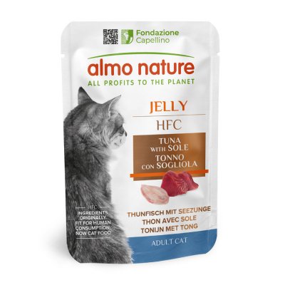 ALMO NATURE HFC Lot  Jelly 12 x 55 g - thon, sole