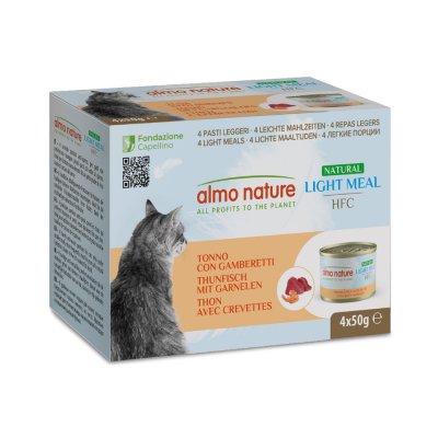 ALMO NATURE HFC Lot  Natural Light 12 x 50 g - thon, crevettes