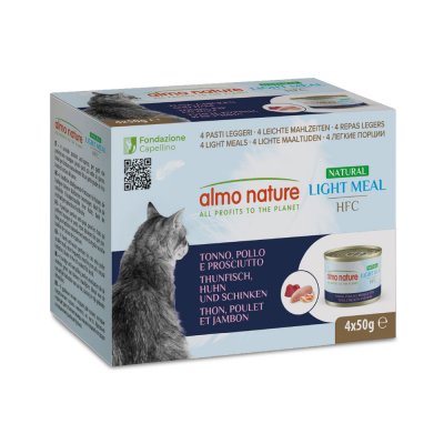 ALMO NATURE HFC Lot  Natural Light 24 x 50 g - thon, poulet, jambon