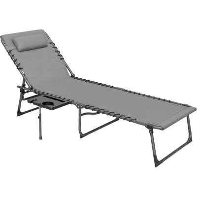 OUTSUNNY Lot de 1 bain de soleil GENERIQUE H. 31 cm en acier L. 74 cm pliable