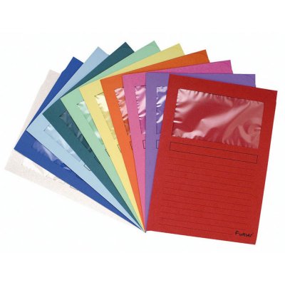 EXACOMPTA Lot de 10 chemises &agrave; fen&ecirc;tre -  - 10 couleurs