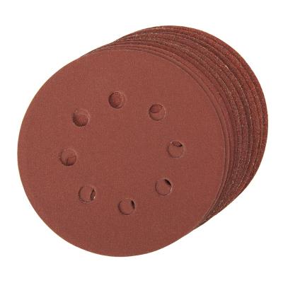 GENERIQUE Lot de 10 disques abrasifs auto-agrippants perfor&eacute;s 125&nbsp;mm Silverline
