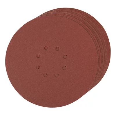SILVERLINE Lot de 10 disques auto-agrippants perfor&eacute;s 225&nbsp;mm 