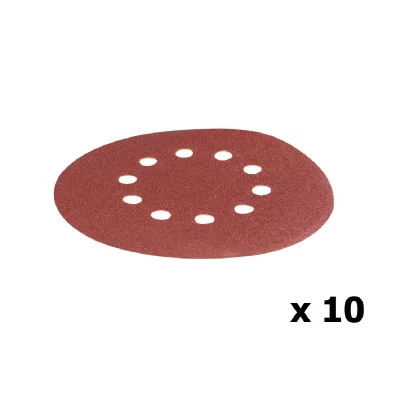 SCHEPPACH Lot de 10 disques de pon&ccedil;age D 215 mm grain 100  5903802702