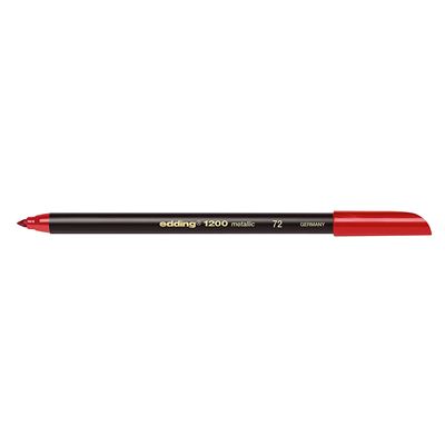 GENERIQUE LOT de 10 Edding 1200 Marqueur Permanent - Couleur rouge m&eacute;tallique