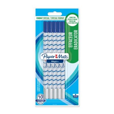 PAPERMATE Lot de 10 effaceurs r&eacute;&eacute;criveurs pointe fine Magic +