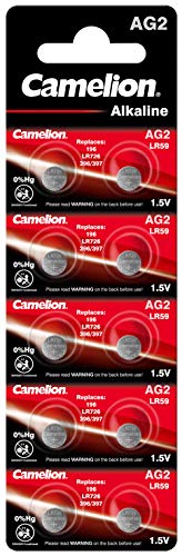 CAMELION Lot de 10 Paquets de 10 piles bouton alcalines AG 2 / LR59 - 1,5 Volt