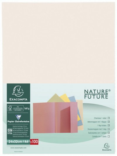 EXACOMPTA Lot de 100 chemises Super 180 24 x 32 cm -  - Bulle