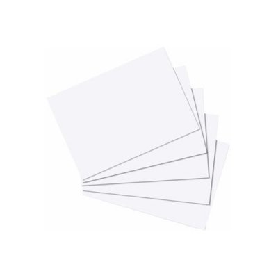 HERLITZ Lot de 100 fiches bristol  10621308 a5 (blanc) 10621308