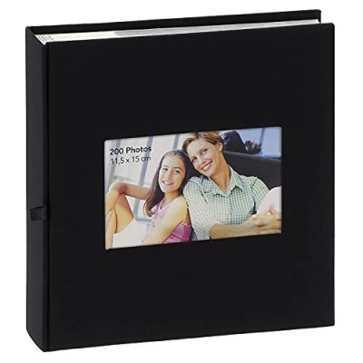 CARPENTRAS Lot de 2 albums photos Square Noir &agrave; pochettes 11.5x15 pour 200 photos