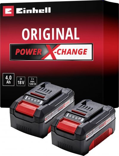 EINHELL Lot de 2 batteries  Power X-Change 18V - 4,0Ah