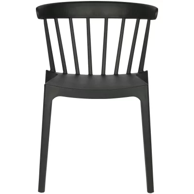 Lot de 2 chaises de jardin 52x53x75 cm noir - BLIZ