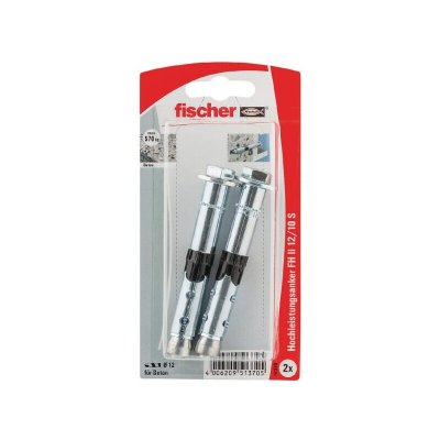 FISCHER Lot de 2 chevilles hautes performance  fh ii 12/10 s k 37708